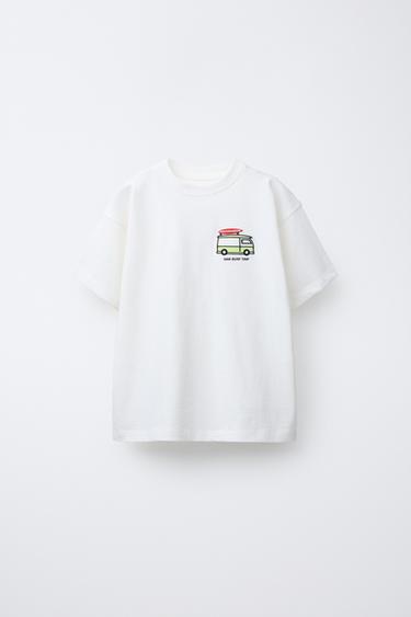 Zara Футболка с вышивкой купить с доставкой.