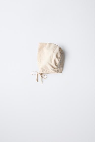 Zara Чепчик с кружевной вышивкой