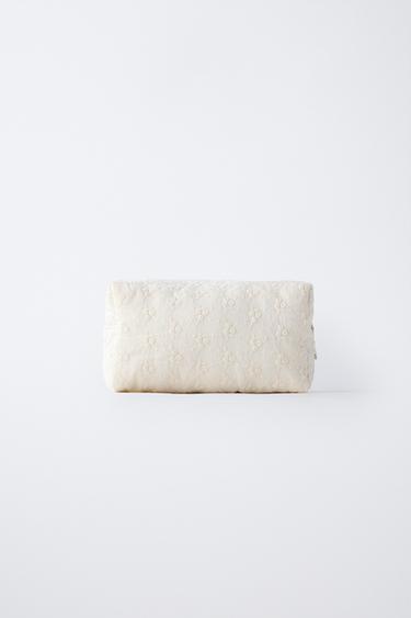 Zara Несессер с вышивкой в виде цветов купить с доставкой.
