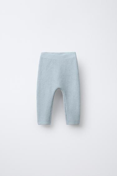 Zara Трикотажные трикотажные брюки с жемчужным эффектом купить с доставкой.