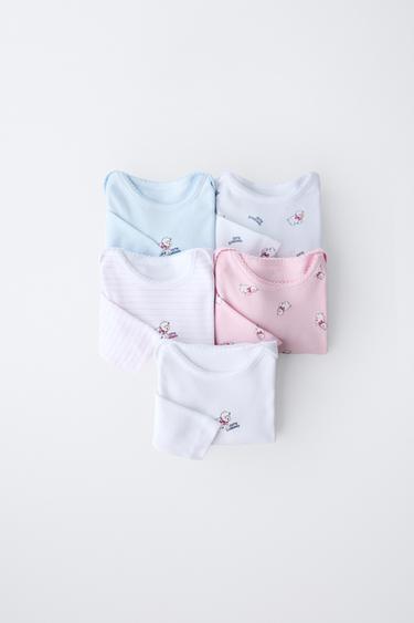 Zara Набор из пяти боди с овечками купить с доставкой.