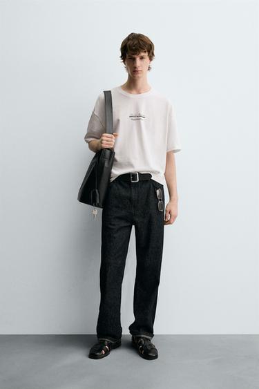 Zara Футболка с принтом в виде пальмы