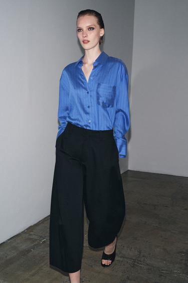 Zara Укороченные брюки-баллоны ZW COLLECTION