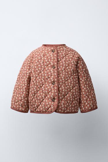 Zara Куртка из нейлона с цветочным принтом купить с доставкой.