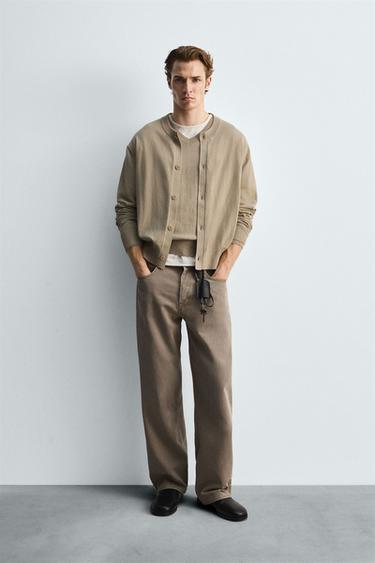 Zara Кардиган из хлопка и рами