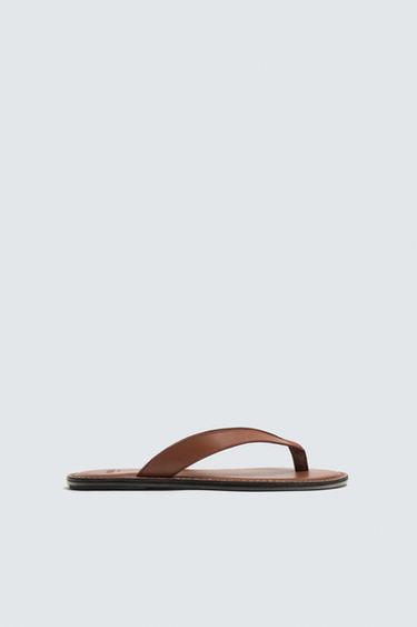 Zara Сандалии кожаные LIMITED EDITION купить с доставкой.