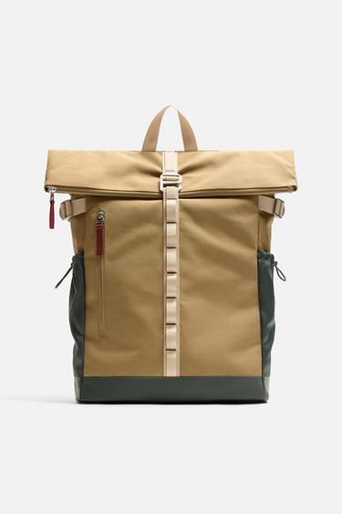 Zara Технический рюкзак с клапаном купить с доставкой.