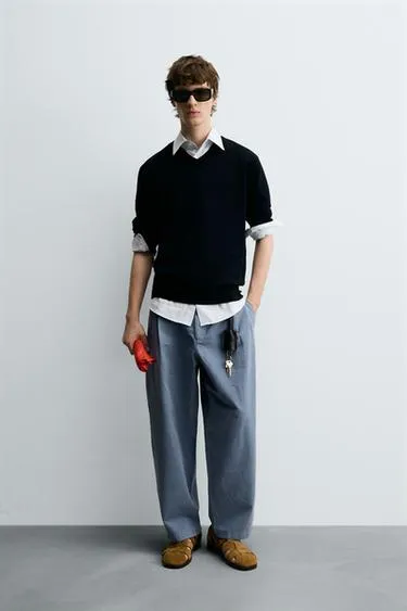 Брюки BALLOON FIT с защипами