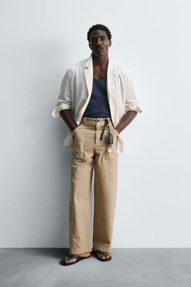 Zara Брюки с брызгами краски лимитированная серия