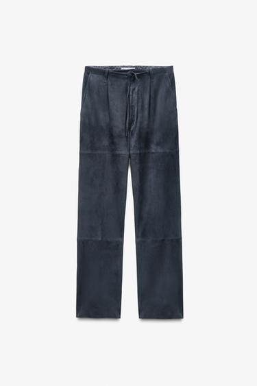 Zara Брюки из замши LIMITED EDITION