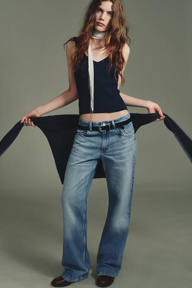 Zara Топ в рубчик купить с доставкой.