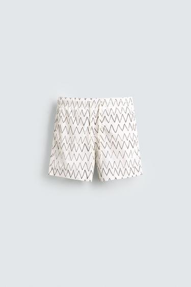 Zara Плавки с геометрическим принтом купить с доставкой.