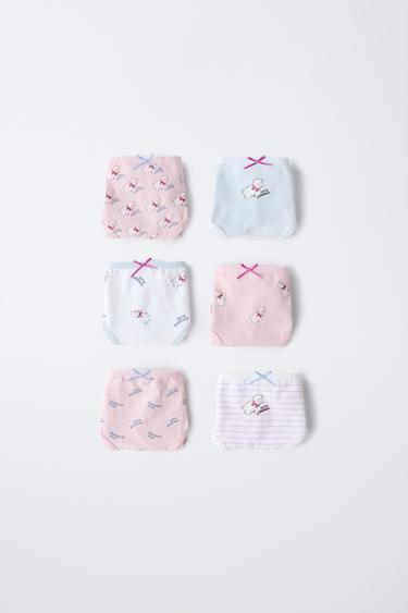 Zara 2–6 лет/ набор из шести трусов с овечками