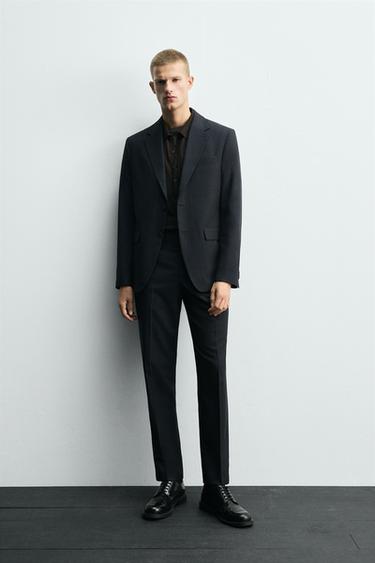 Zara Костюмный пиджак с узором «гусиная лапка»