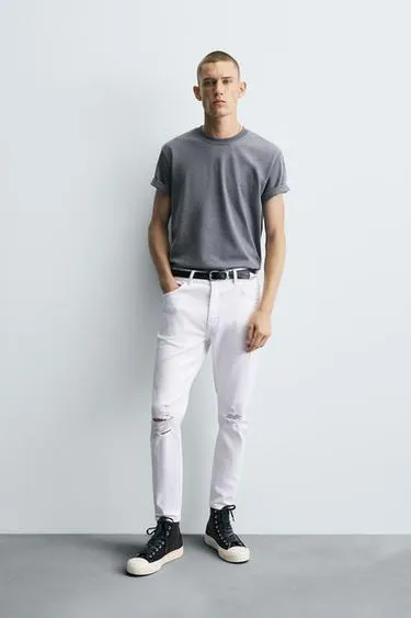 Джинсы SKINNY FIT с разрезами