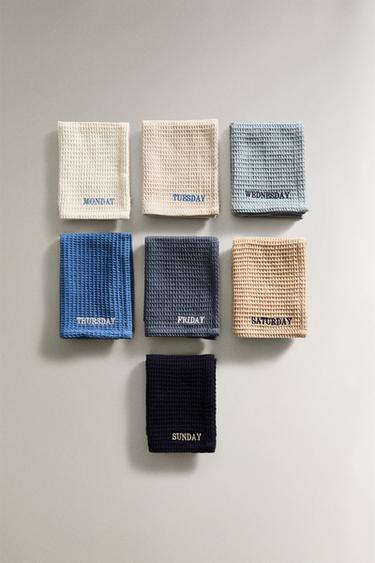 Zara Недельное полотенце (комплект из 7 штук)