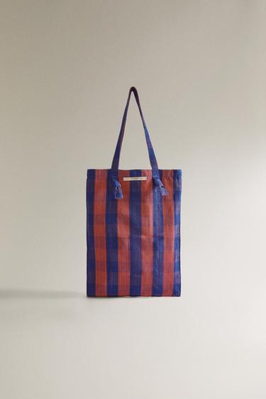 Zara Хлопковая сумка без рисунка X TENSIRA купить с доставкой.