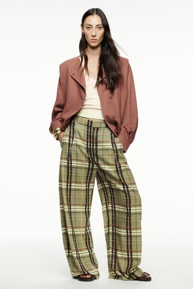 Zara Бомбер из смесового льна — ZW COLLECTION