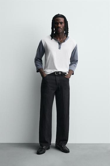 Zara Легкие джинсы свободного кроя WIDE LEG