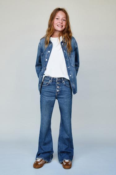 Zara Джинсы клеш
