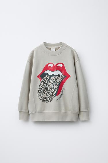 Zara Толстовка с принтом ROLLING STONES ©