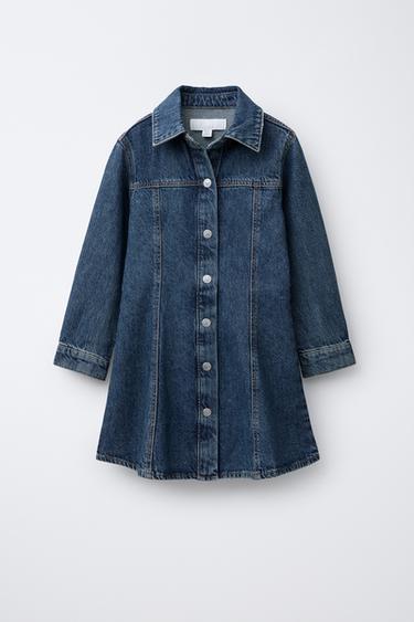 Zara Джинсовое платье с разрезами купить с доставкой.