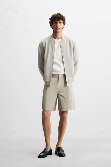 Zara Бомбер из искусственной замши