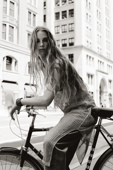 Zara Платье RED с металлизированной нитью купить с доставкой.