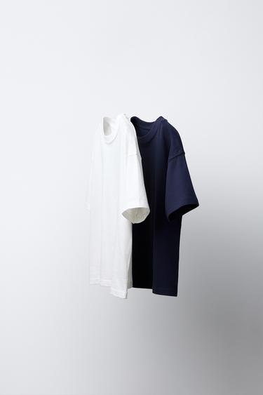Zara Набор из двух однотонных футболок
