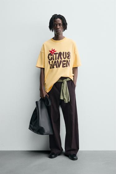 Zara Толстовка с надписью