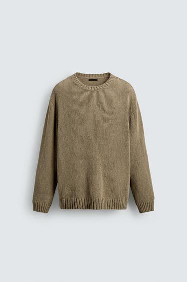 Zara Свитер с рельефной текстурой купить с доставкой.