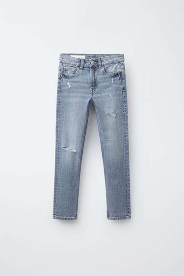 Zara Джинсы SKINNY с разрезами купить с доставкой.
