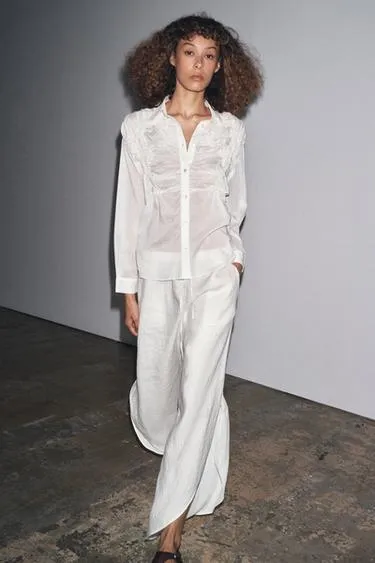 Рубашка с вышивкой — ZW COLLECTION- Заказать в России