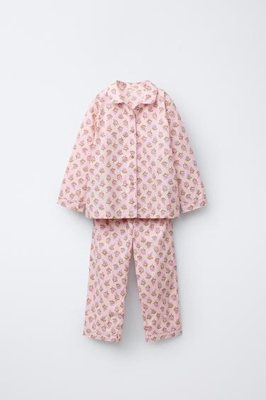 Zara 3-6 лет/пижама: рубашка и брюки с цветочным принтом купить с доставкой.