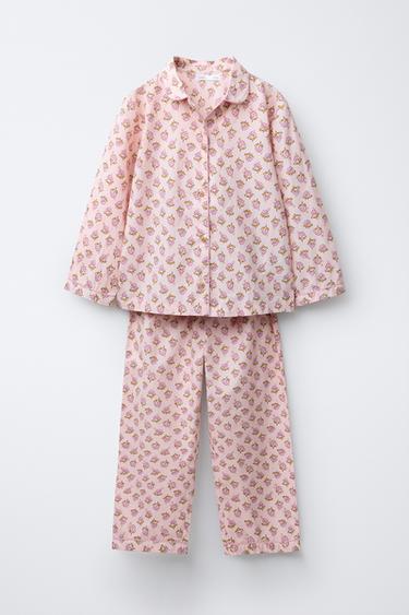 Zara 6-14 лет/пижама: рубашка и брюки с цветочным принтом купить с доставкой.