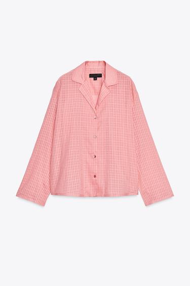 Zara Рубашка пижамная из коллекции ZW