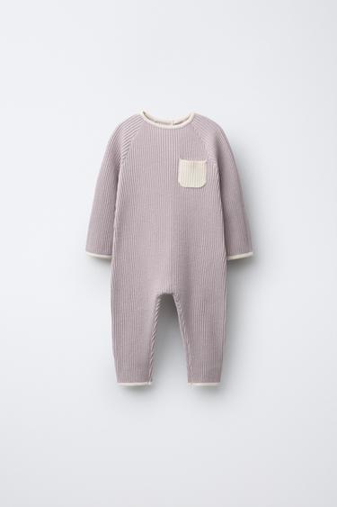 Zara Комбинезон с контрастной отделкой