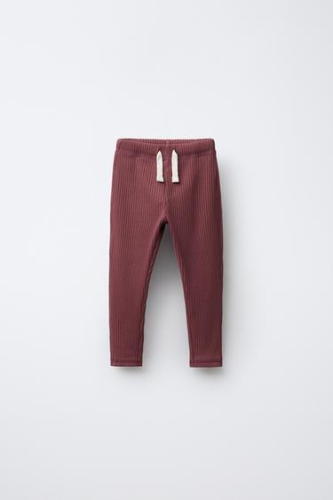 Zara Легинсы в рубчик с этикеткой купить с доставкой.