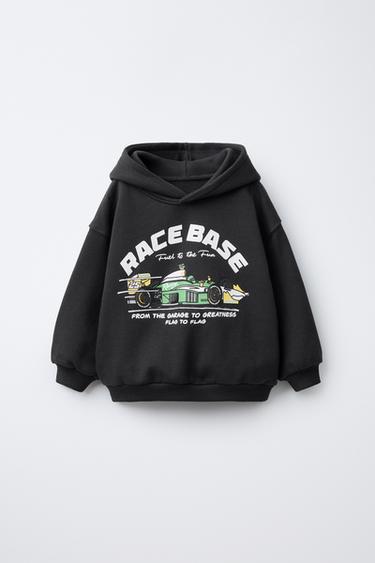 Zara Толстовка с принтом «автомобиль»