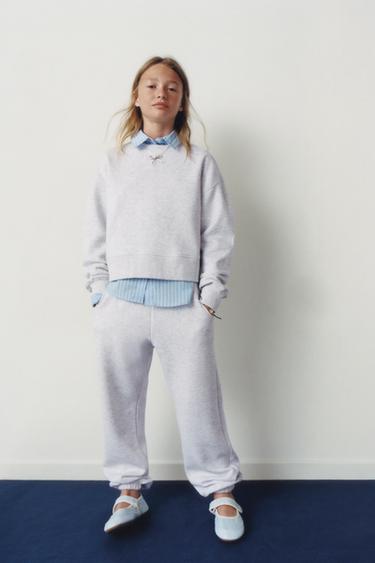 Zara Базовые брюки-джоггеры из мягкой ткани