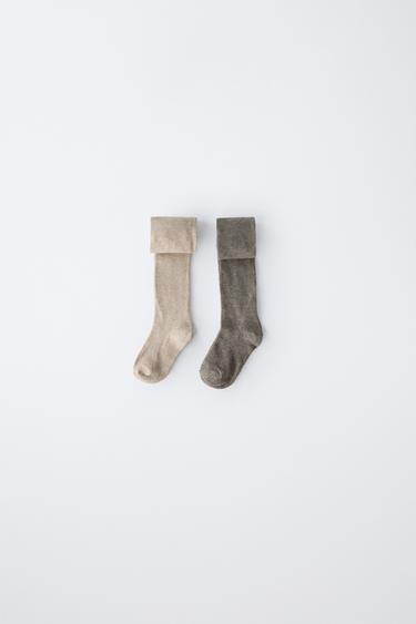 Zara Набор из двух однотонных колготок