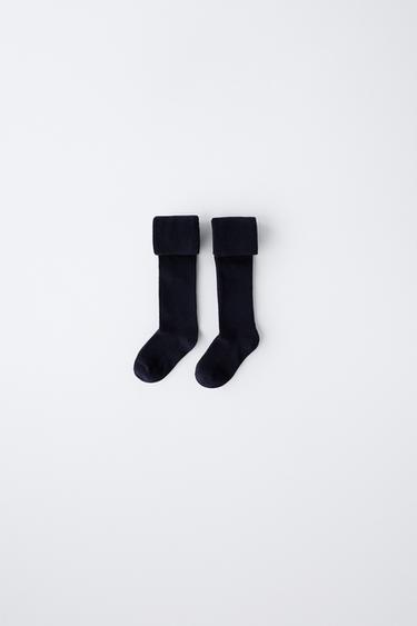 Zara Набор из двух однотонных колготок купить с доставкой.