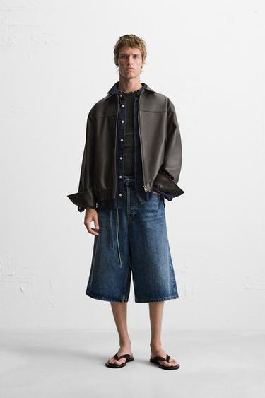 Zara Бомбер из искусственной кожи купить с доставкой.