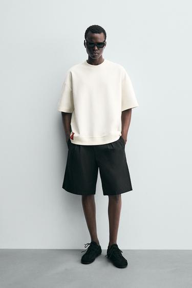 Zara Техническая толстовка INTERLOCK с нашивкой