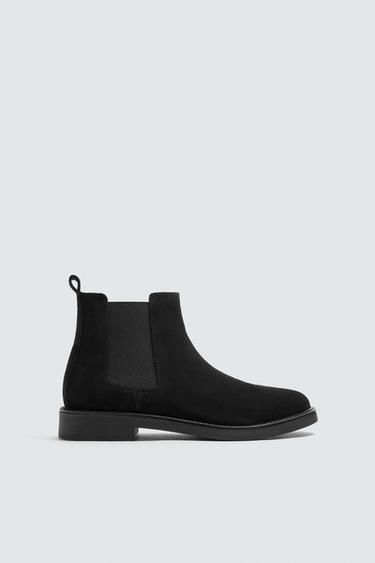 Zara Кожаные ботинки челси купить с доставкой.