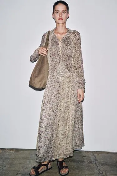 Платье из металлизированной нити ZW COLLECTION