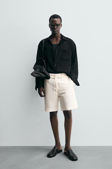 Zara Бермуды на шнурке купить с доставкой.