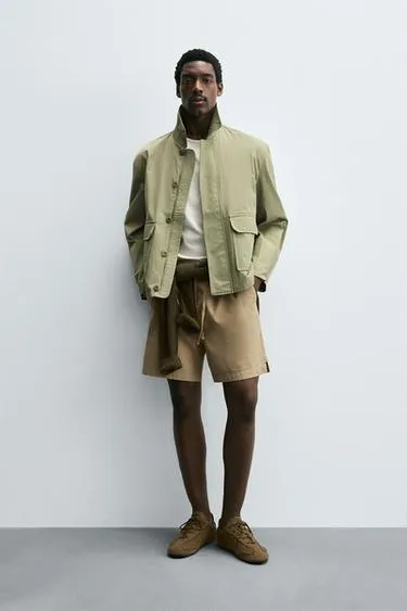 Шорты RELAXED FIT из лиоцелла и хлопка