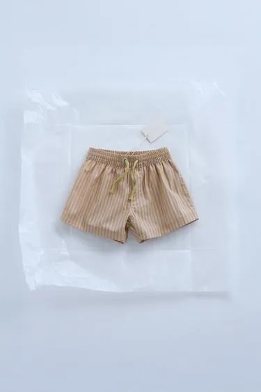 ZARA TIMELESS — плавки-бермуды в полоску