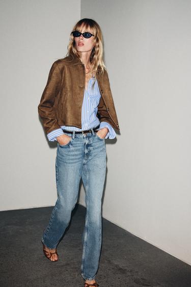 Zara Куртка из искусственной замши